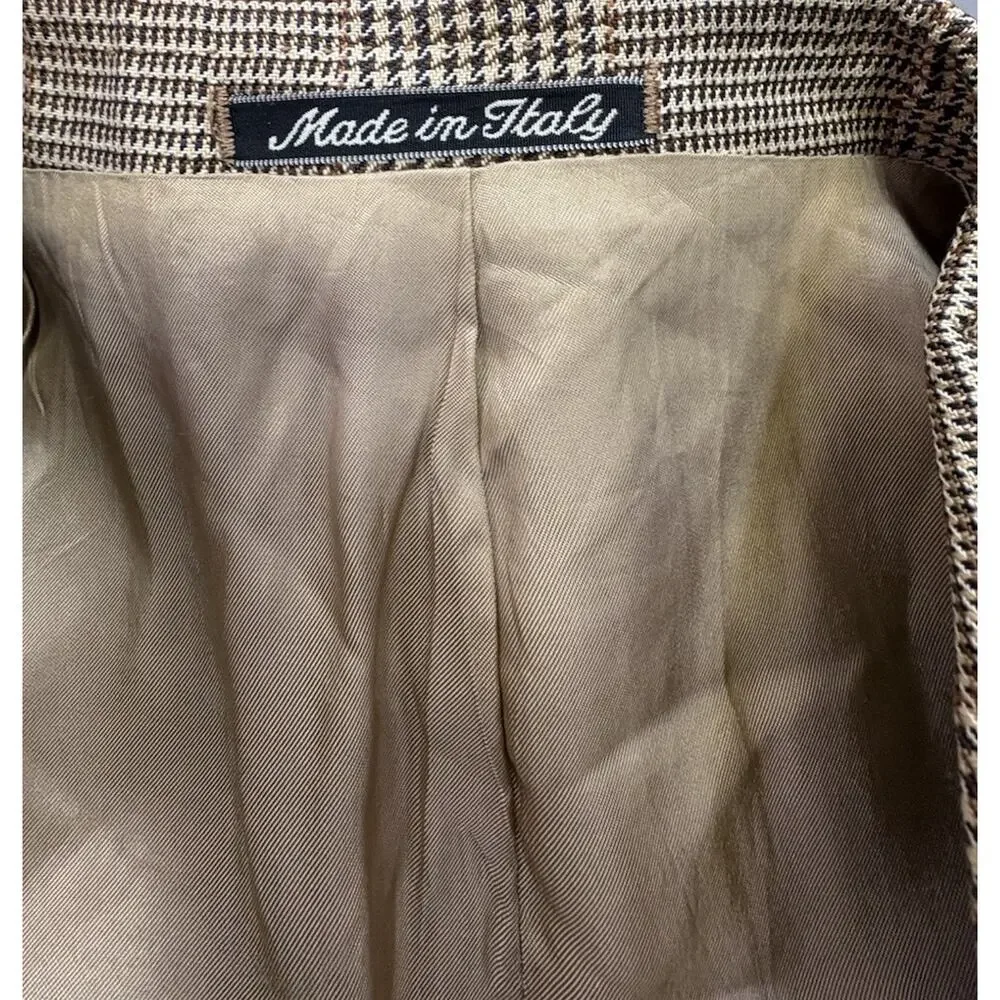 VTG Valentino Uomo Blazer 41RMen’s Silk Virgin Wool Blend Made In Italy Designer